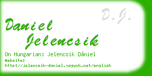 daniel jelencsik business card