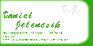 daniel jelencsik business card